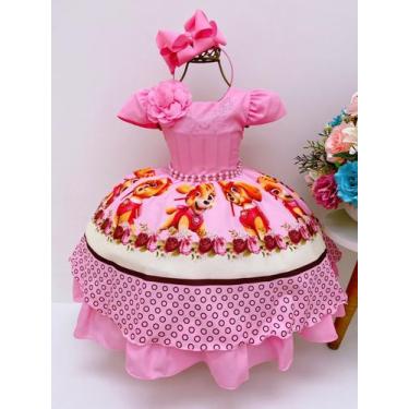Imagem de Vestido de Festa Infantil Patrulha Canina - vestidocas, 8 (6 anos)