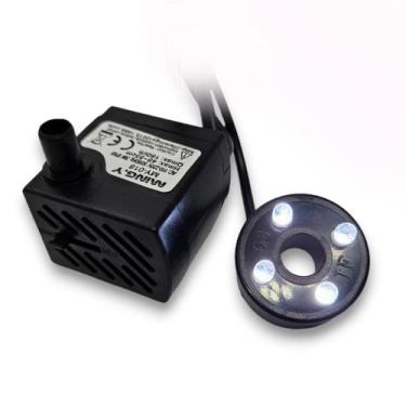Imagem de Bomba Submersa com LED Colorido, Branco e Amarelo Bivolt Motor Bombinh