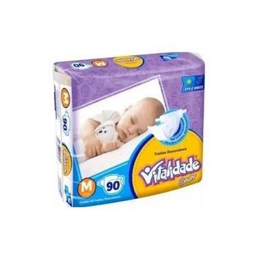 Imagem de FRALDA INFANTIL VITALIDADE BABY M/ 90un - KAIRÓS