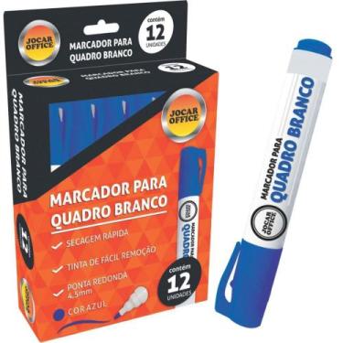 Imagem de Pincel para Quadro Branco Jocar Azul - Caixa com 12 - Leonora