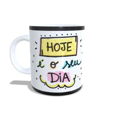 Imagem de Caneca Xícara personalizada aniversário com foto - Hoje é seu aniversá