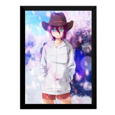 Imagem de Quadro Anime Cowgirl Mangá Arte Poster Moldurado - Fanarte