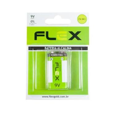 Imagem de Bateria 9v Alcalina C/ 1 Unidade - Flex Fx-9k1
