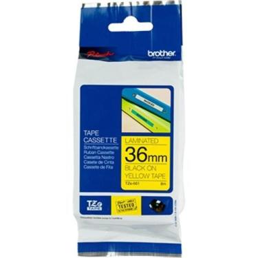 Imagem de Fita Brother TZE-661 36mm Preto/Amarelo