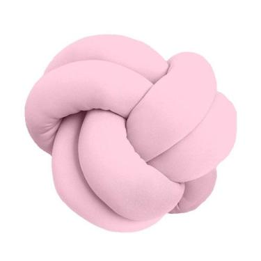 Imagem de Almofada de Nó Escandinavo Várias Cores - Díspar Design, Rosa Claro