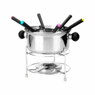 Imagem de Jogo de fondue de inox com 10 peças 800ml - Eu Quero Presentear