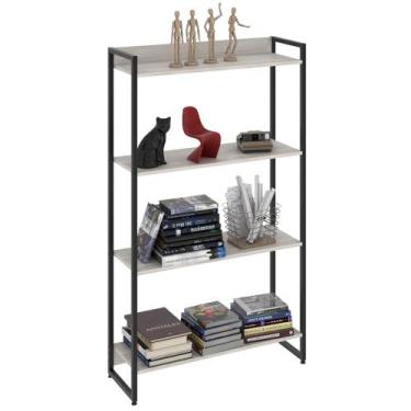 Imagem de Estante Livreiro Dynamica Industrial 80cm 4 Prateleiras C08 Snow - Mpo