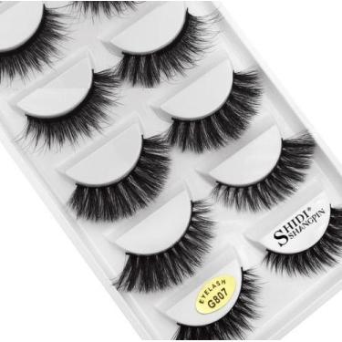 Imagem de Cílios Postiços G5-g6-g8 Mink 5 Pares - Eyelash, G807
