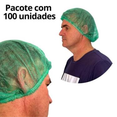 Imagem de 300 touca descartavel sanfonada verde marca aradesc