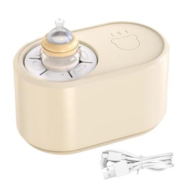 Imagem de Misturador de mamadeira, agitador de mamadeira de leite para bebê,Misturador automático de mamadeiras para crianças Aquecedor de mamadeiras | Liquidificador de leite em pó misto de baixo ruído e 3 mod