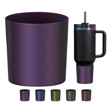 Imagem de WUQID Bota de silicone Chameleon Higher, compatível com Stanley Quencher H2.0 1,134 g, 850 g, 567 g e IceFlow Flip 850,5 g, 567 g, reduz amassados, capa antiderrapante para garrafa de água