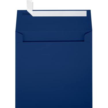 Imagem de Envelopes quadrados de 13,5 cm x 13,5 cm – azul-marinho – Pacote com 50