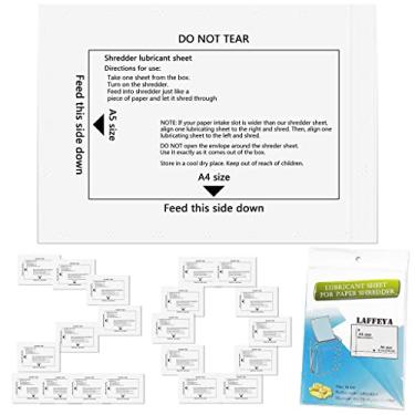 Imagem de laffeya Folhas de Lubrificante Triturador e Folhas de Limpeza de Afiar Triturador de Papel (20)