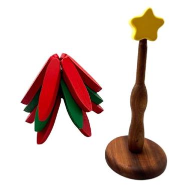 Imagem de IEUDNS Coasters trivets de madeira para pratos quentes presente de inauguração multifuncional esteira de mesa de madeira pote titular trivets para tigelas