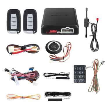 Imagem de EASYGUARD EC002-K Sistema de alarme de carro universal PKE com código de rolamento, inicialização automática, sem chave, sistema de toque, senha, teclado, entrada, botão de pressão, desbloqueio