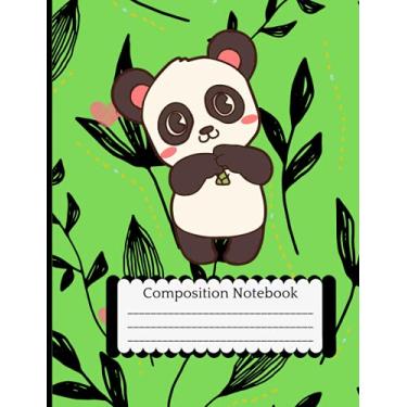 Imagem de Composition Book: Kawaii Cute Panda | College Ruled Notebook | Kawaii Animal Aesthetic Lined Journal for Kids & Teens