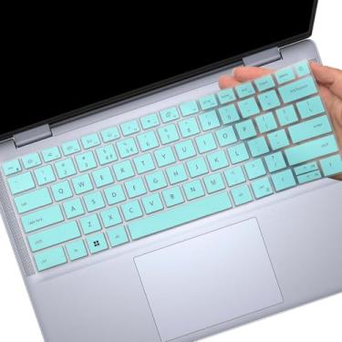 Imagem de Capa de teclado para 2024 novo Dell Inspiron 14 5440 7441 7440 e Inspiron 16 7640, Inspiron Plus 14 7441 7440 e Inspiron Plus 16 7640 capa protetora de teclado para laptop Skin-Hotblue