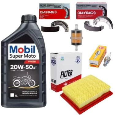 Imagem de Revisão Filtro, Vela, Óleo, Lona Freio Bros 125 13 à 15 - Dia Frag