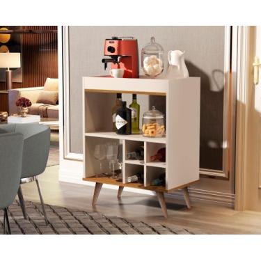 Imagem de Buffet Aparador Encanto Cantinho do Café Adega com pés estilo retrô - 