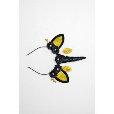 Imagem de Tiara Unicornio C/ Flor - Festas e Fantasias