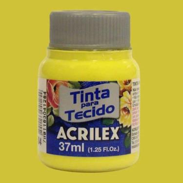Imagem de Tinta de Tecido Fosca 37ml 504 - Amarelo Limao - ACRILEX, AMARELO LIMA