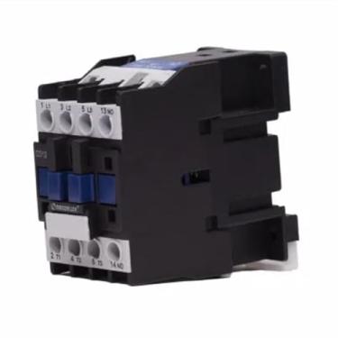 Imagem de Contator Eletromagnético AC, 12 Amperes, 24V AC, Preto