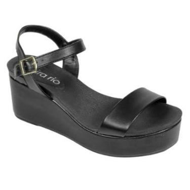 Imagem de Sandália Beira Rio Anabela Salto Médio Feminina 8407.135-Feminino