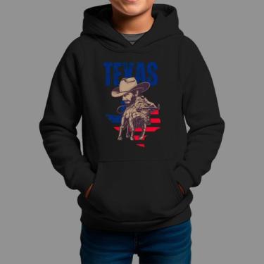 Imagem de Moletom Canguru Infantil Country Moda Country Inverno Capuz e Bolso Te