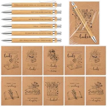 Imagem de Sayglossy Conjunto de 10 conjuntos de canetas para amantes de livros a granel com marcador, presentes de agradecimento para mulheres, bibliotecárias, lembrancinhas de festa de aniversário, Natal, 6