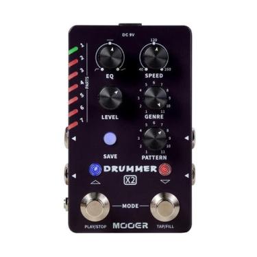 Imagem de Pedal de Guitarra Drum Machine Mooer X2 - 121 Ranhuras de Tambor