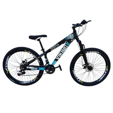 Imagem de Bicicleta 26 VikingX T25 21v Freio Hidraulico Freeride Pneu Aro 26 Balão Preto-Unissex