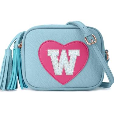 Imagem de OYLOLA Presentes de aniversário para meninas de 3, 4, 5, 6, 7 e 8 anos, presentes de Páscoa para crianças pequenas, meninas, bolsas, presente para meninas, Azul