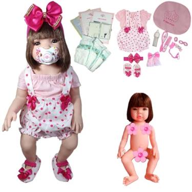Imagem de Bebê Reborn Menina 100% Silicone Enxoval Completo + Bolsa
