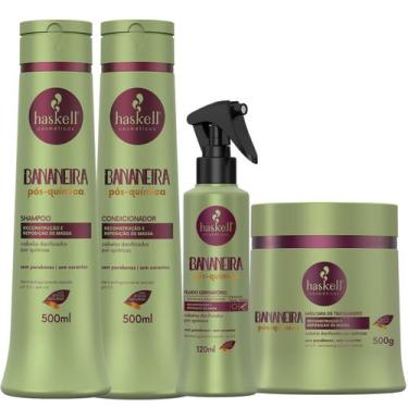 Imagem de Kit Bananeira Haskell Pós Química Reconstrução 4 Produtos