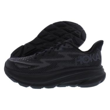 Imagem de HOKA Feminino Tênis One Clifton 9 Wos Tamanho 7.5, Cor: Preto/Preto