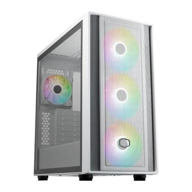 Imagem de Gabinete Cooler Master Masterbox 600 - 3 Fans ARGB - Mid-Tower - Branco - MB600-WGNN-S00