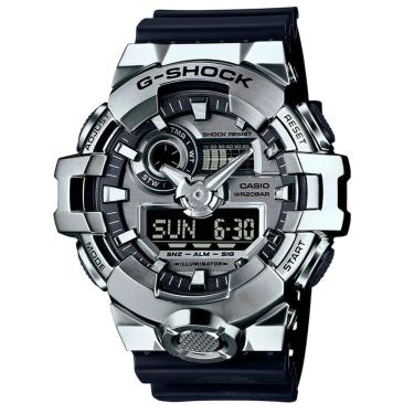 Imagem de Relógio CASIO G-SHOCK masculino analógico prata GM-700-1ADR