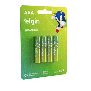 Imagem de Pilha Alcalina Palito AAA Blister Com 04 Unidades Sonic
