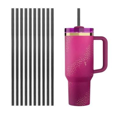 Imagem de 10 Canudo Para O Copo Da Barbie Compativel Reutilizavel 31cm - DB, Pre