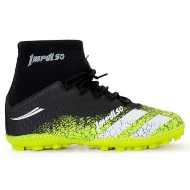 Imagem de Chuteira Society Com Trava Confortavel Futebol Grama Sintética Costura