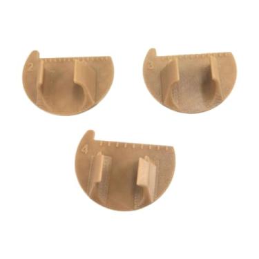 Imagem de ＡＷＨＡＯ 3pcs de medição de medidor de costura Conjunto de ferramentas, costura da régua de dedos, 2 mm, 3 mm ou 4 mm de suprimentos de medição de ponto, para, Marrom