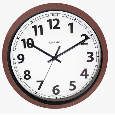 Imagem de Relógio Parede Herweg 6703 340 Aluminio Bordô 30cm