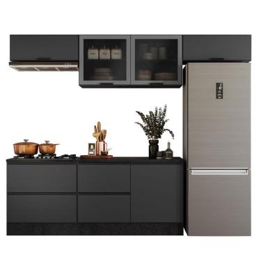 Imagem de Cozinha Modulada Etna 5 Peças com Tampo 6 Portas Poliman Móveis