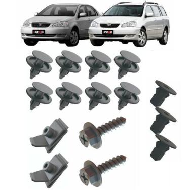 Imagem de Kit 15 Pçs  Presilha Parabarro Diant COROLLA Fielder 02 A 08 - DFEB