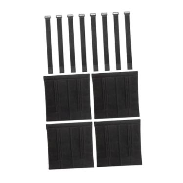 Imagem de Ｂｅｓｇａ 4pcs beliche beld ladder bloces tampas de escada Proteção Anti -deslizamento confortável com 8 tiras ajustáveis, pastilhas de etapas para barra de