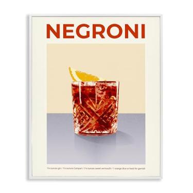 Imagem de Stupell Industries Negroni Classic Cocktail White Framed Giclee Art, design por Victoria Barnes, 16 x 20