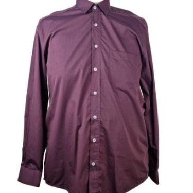 Imagem de Camisa Social Manga Longa Vinho Zuza 6/7 Plus Size-Masculino