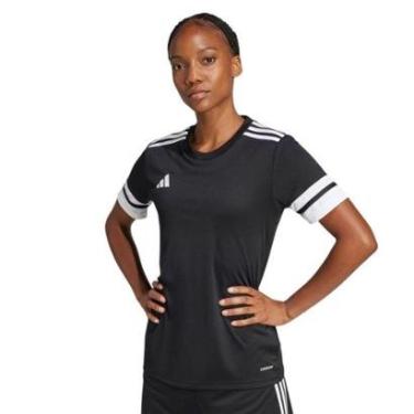 Imagem de Camiseta Adidas Squadra 25 Feminina - Preto PP-Feminino