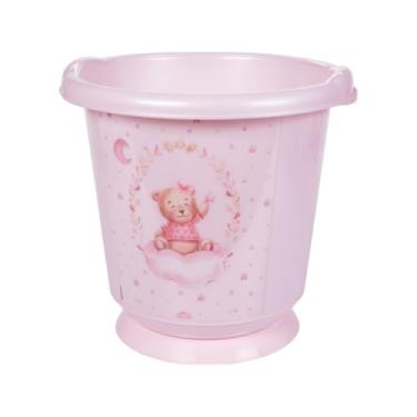 Imagem de Banheira Sensitive 17,2 Lts Infantil Ofurô De Bebê Plasútil (Ursa Rosa)