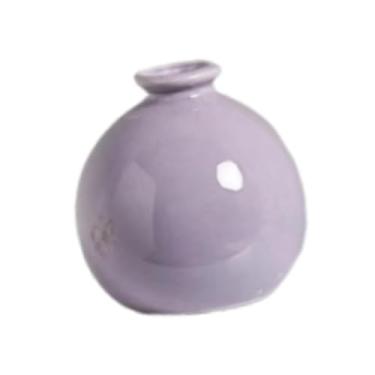 Imagem de Generic Vaso de cerâmica para flores, vaso de plantas, arranjo floral de mesa, peça central de mesa, pequeno, moderno, suporte para plantas, decoração, Roxo